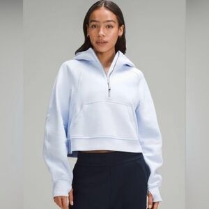 lululemon athletica Scuba Oversized Half Zip Hoodie, Windmill blue, size M/L